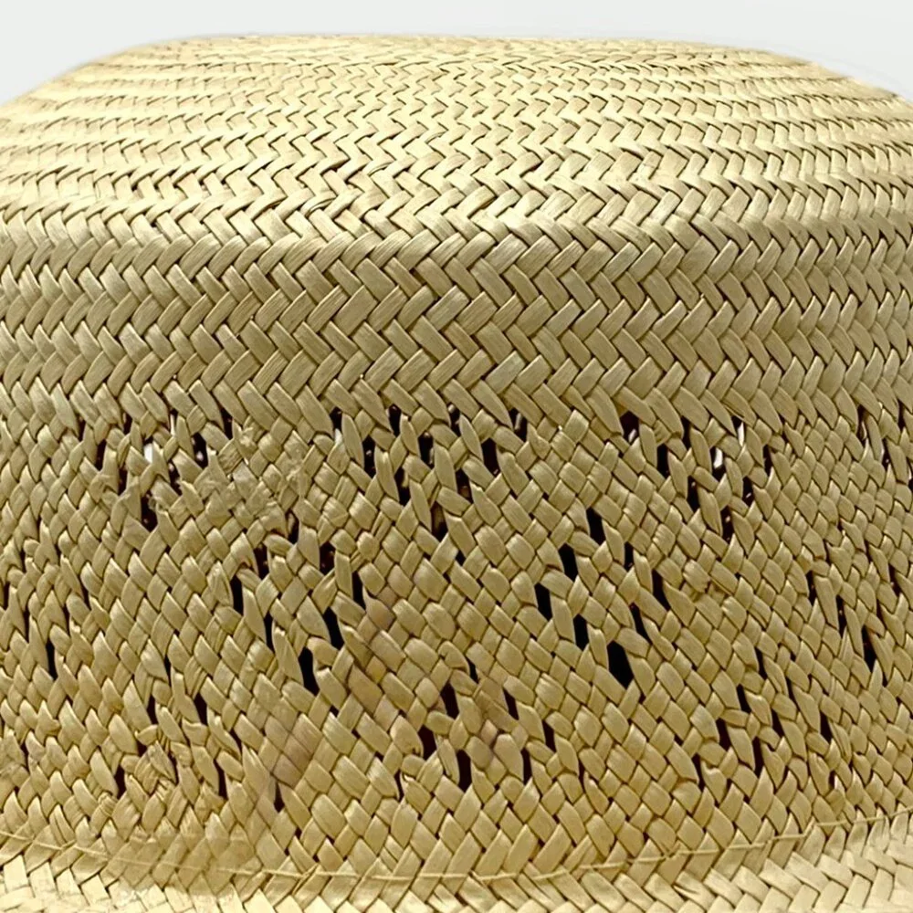 VINTAGE | 100% Natural Fiber Woven Straw Sun Hat | NWT - Picture 4 of 5